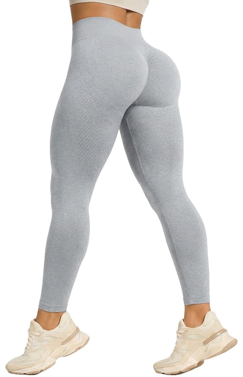 Smilodox Leggings Amaze Scrunch Pro, High Waist Booty Scrunch Yoga & Fitnesshose Shaped Fit Squatproof Push Up Trainingshose Gym Alltag Figurformend
