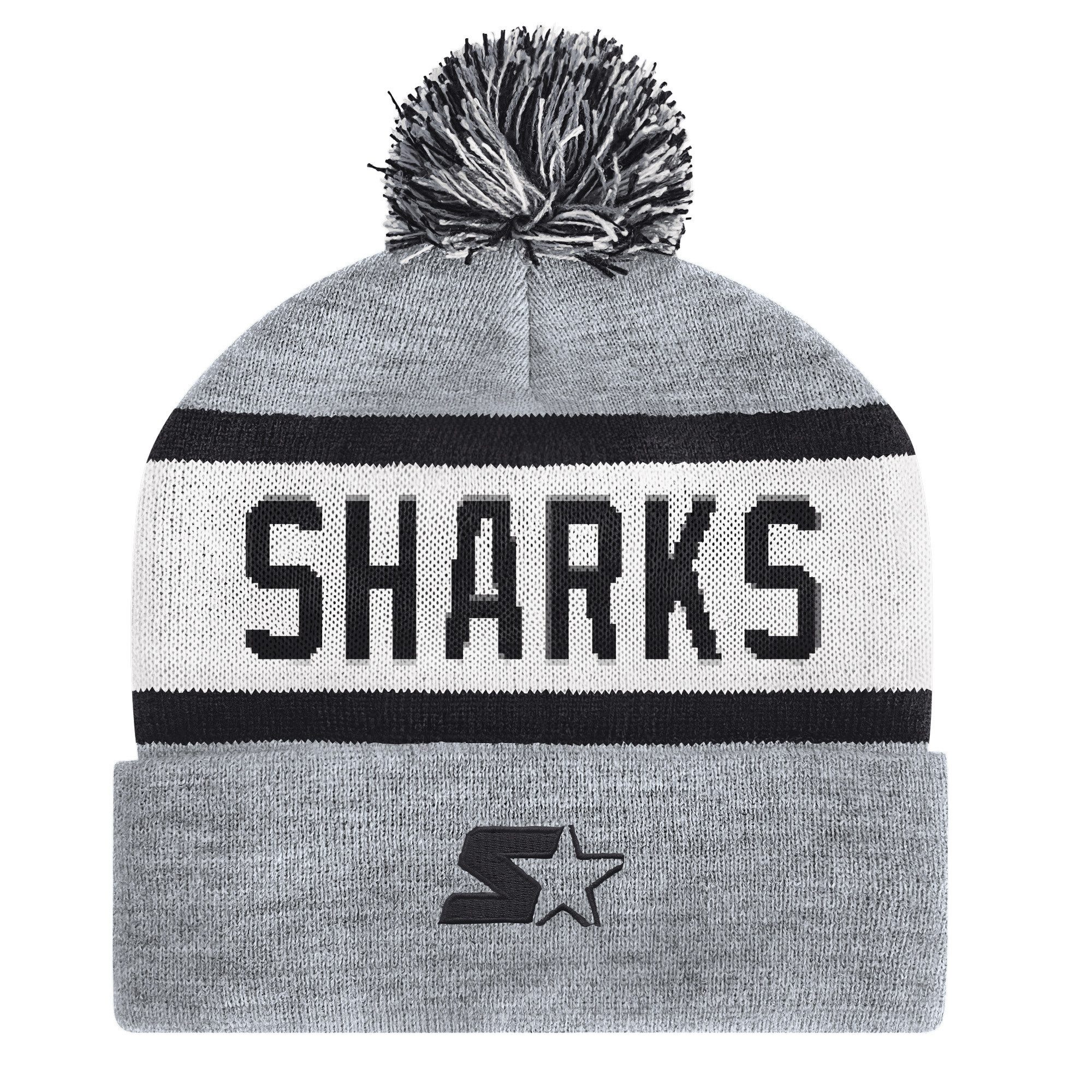 Starter Bommelmütze Starter Mütze San Jose Sharks Black Ice Beanie