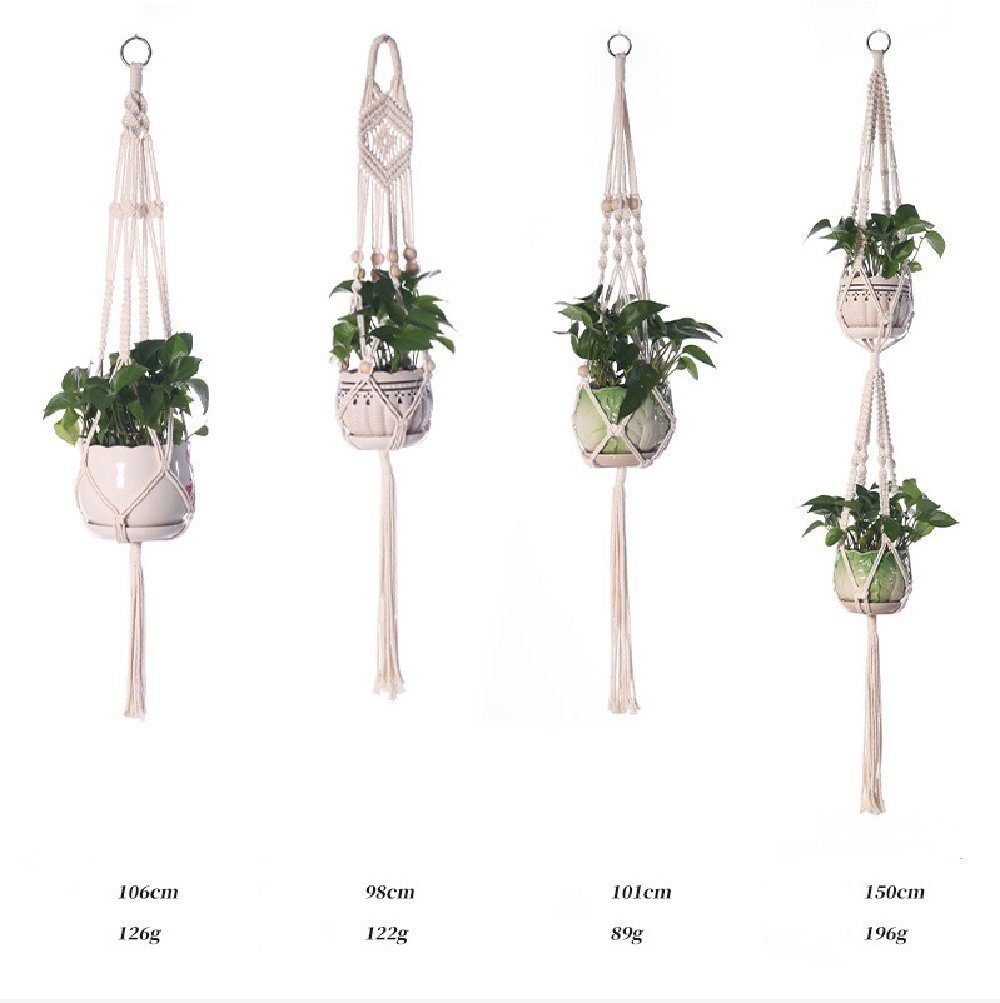 Coonoor Dekohänger Makramee Blumenampel, Blumentopf Pflanzen günstig online kaufen
