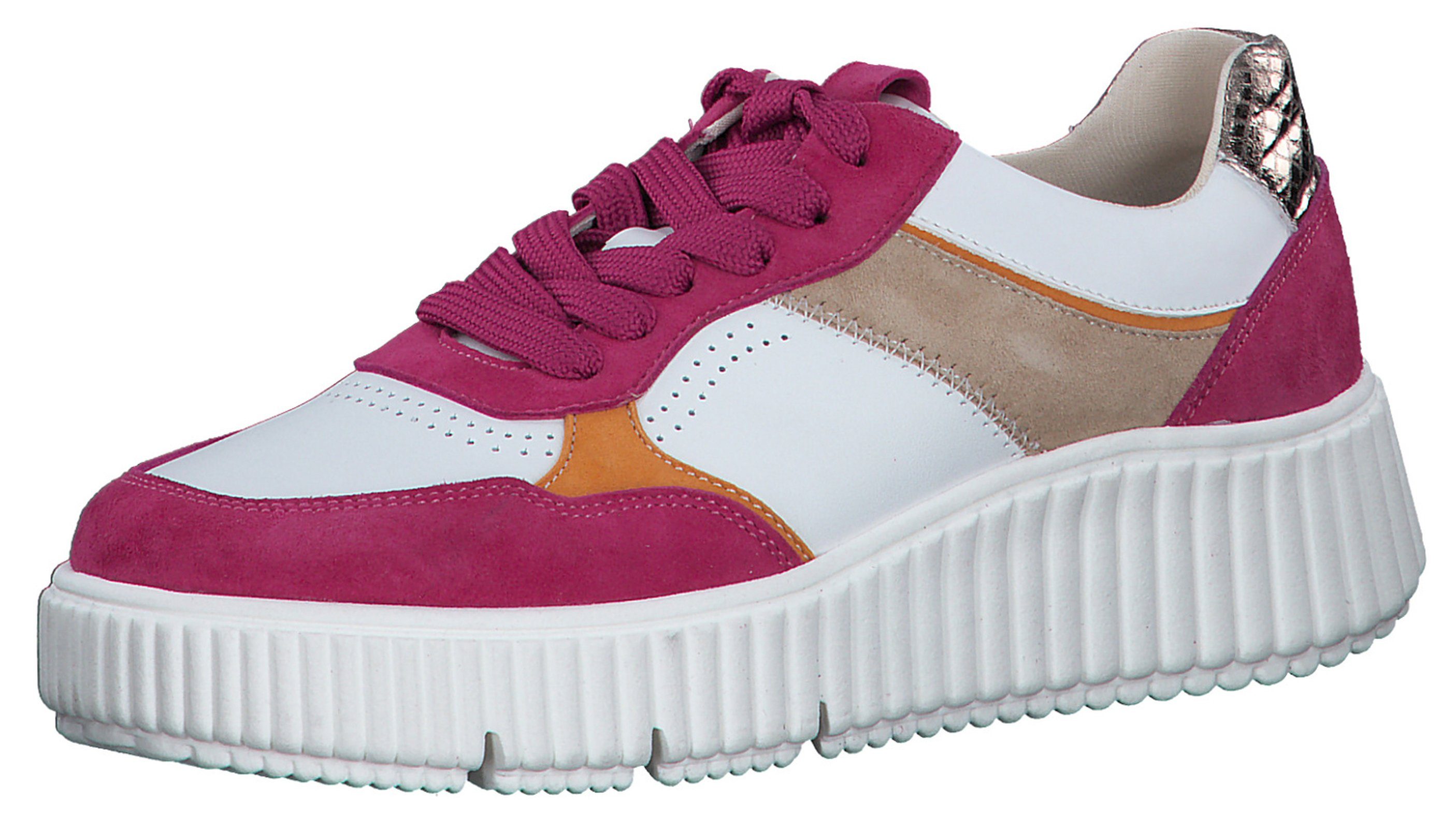 1-23771-42 595 Fuxia Comb Sneaker