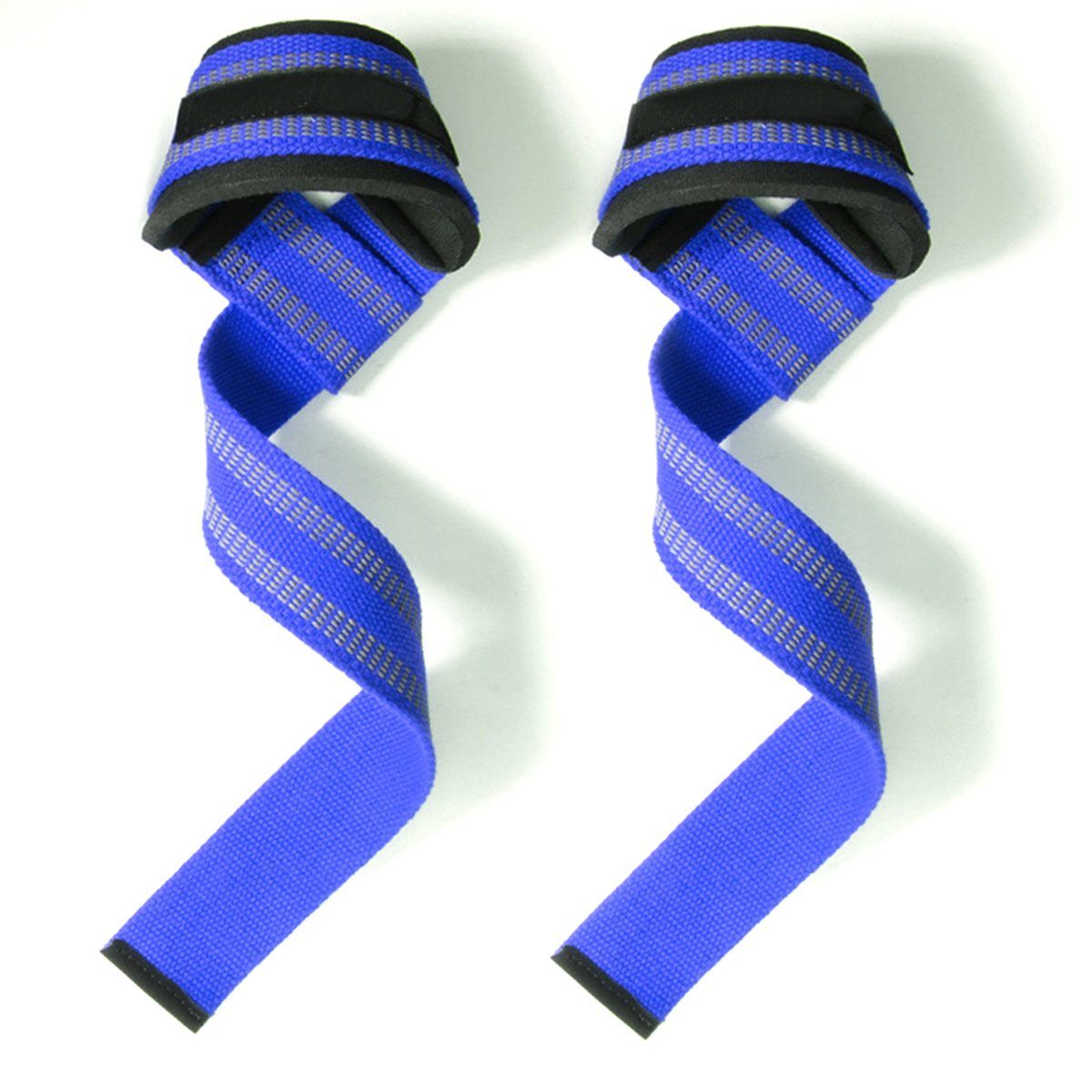 Einemgeld Handbandage Zughilfen Krafttraining Straps, für Gewichtheben,  Bodybuilding Blau