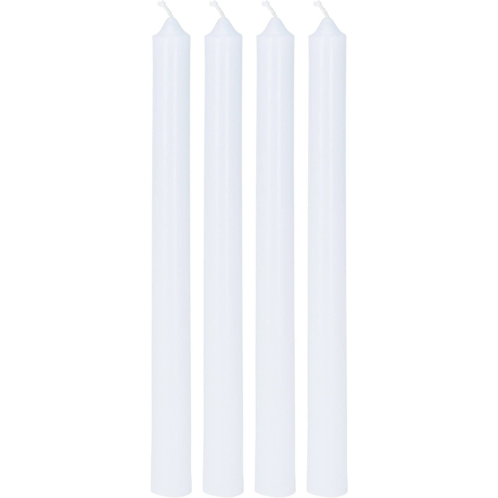 Home & styling collection Formkerze Tafelkerzen 4er-Set, weiß (Raumduft, Dekokerze)