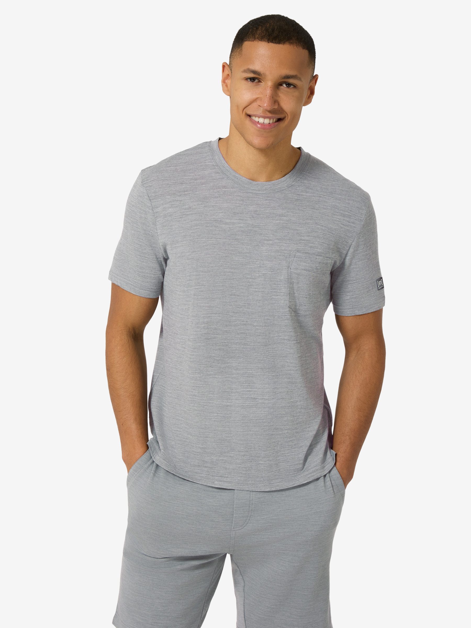 T-Shirt für Herren,Merino M POCKET TEE
