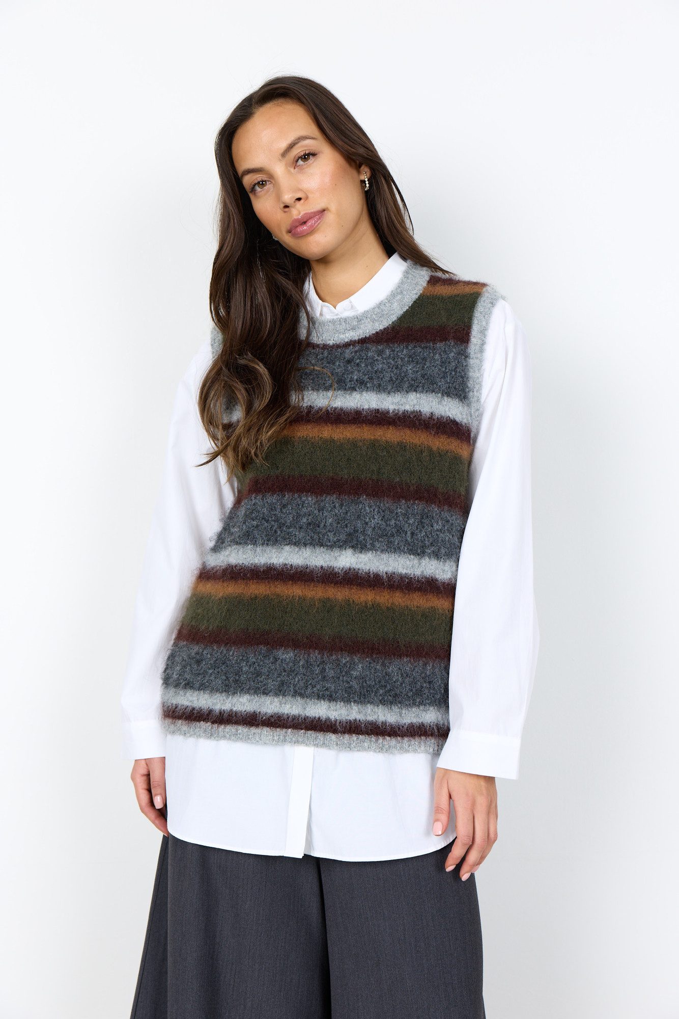 soyaconcept Pullunder SC-HADIL YD 1 Materialmix mit Wolle