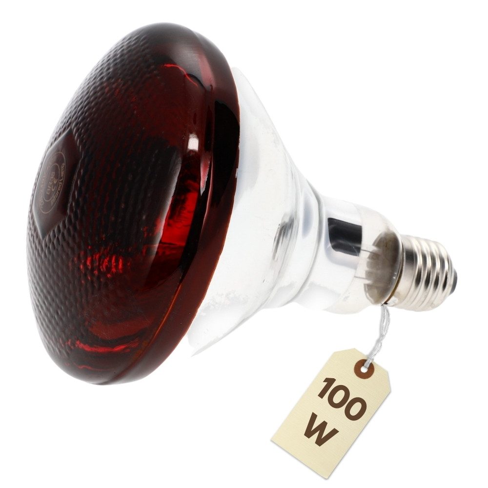 GarPet Infrarotlampe Rotlichtlampe Wärmelampe Tiere Gesicht Infrarotlampe 100 Watt Infrarot