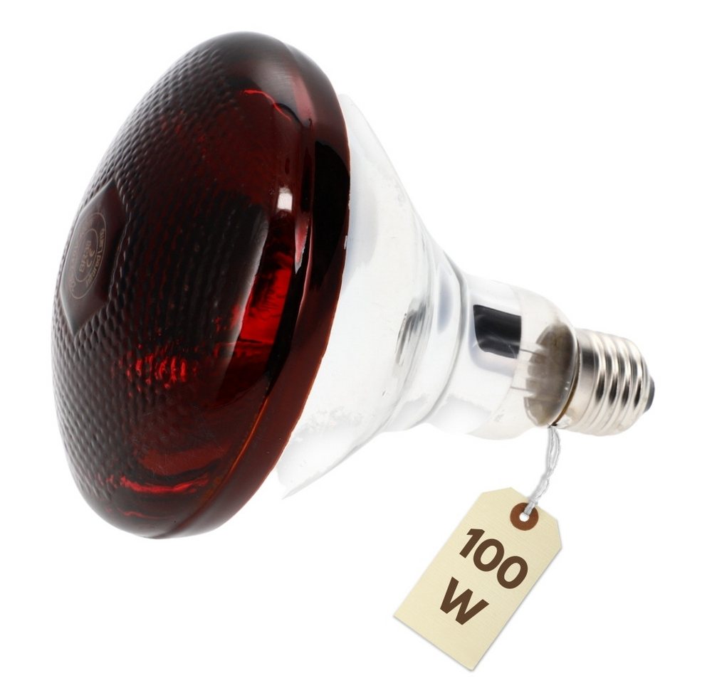 GarPet Infrarotlampe Rotlichtlampe Wärmelampe Tiere Gesicht Infrarotlampe 100 Watt Infrarot