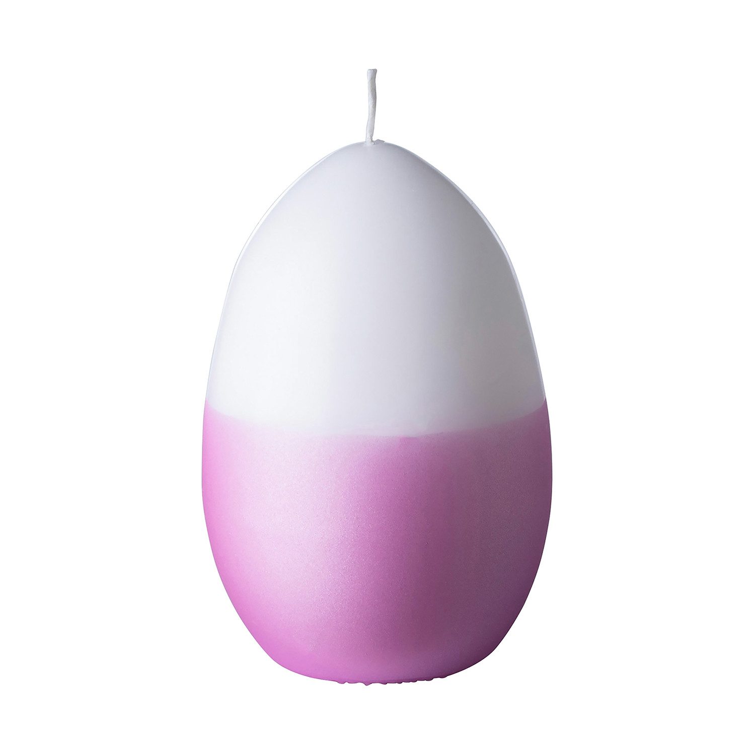 Fink Formkerze CANDLE Eikerze - fuchsia aus Paraffin - Höhe 12cm - Osterdeko (1x Eikerze, 1-tlg., Stabkerzen - Stumpenkerzen), Wachskerze Dochtkerze Tischkerze - Elegante Kerzen für jeden Anlass
