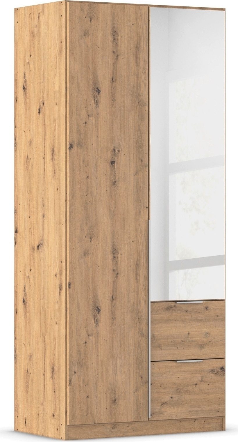 OTTO home Drehtürenschrank Kleiderschrank Schrank Garderobe AGORDO mit Dekor- oder Hochglanzfront (in zwei Griff-Farben, Breiten 91-360 cm) mit Außenschubkästen, in 7 Breiten und 2 Höhen MADE IN GERMANY