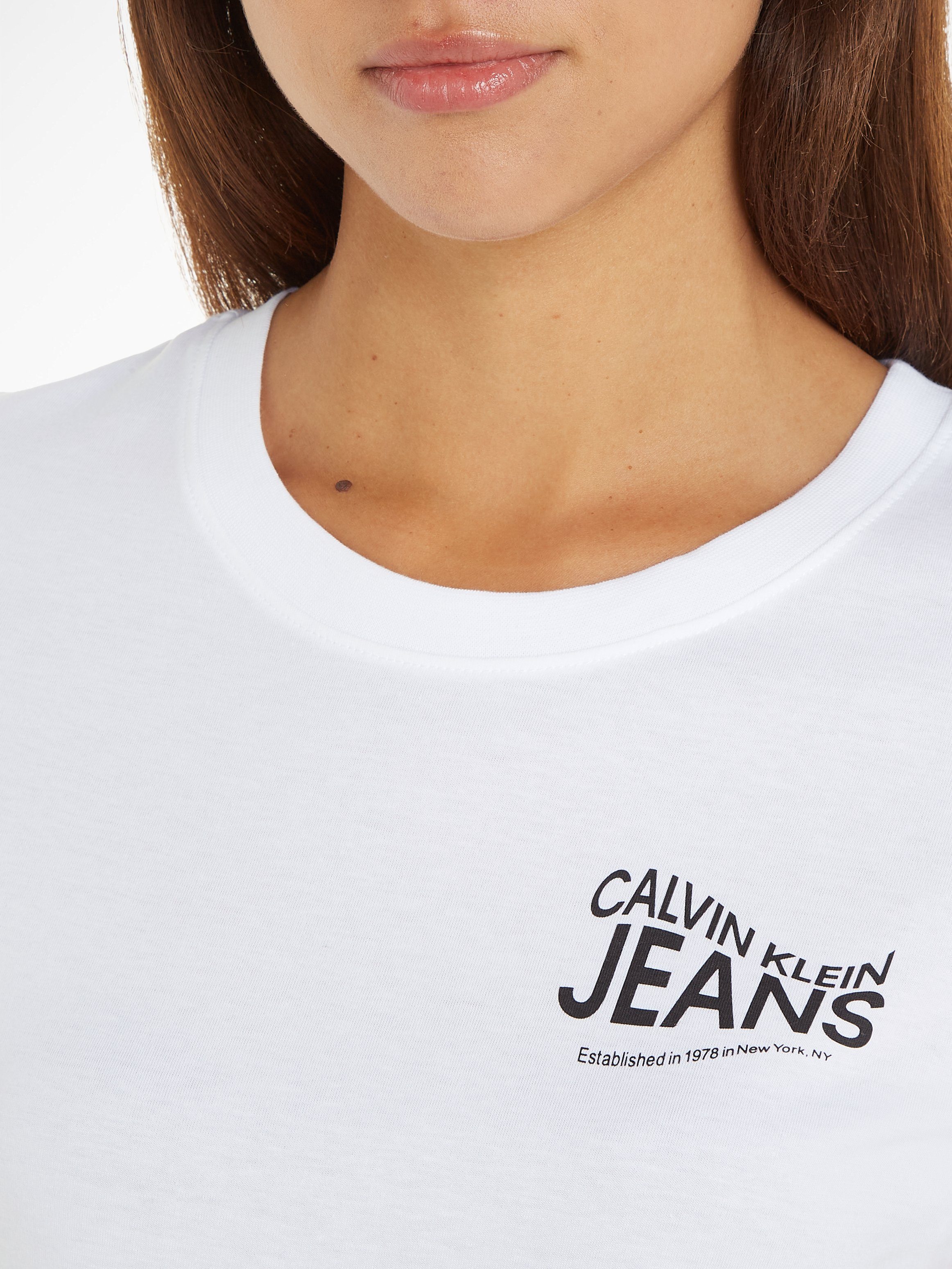 Jeans Calvin Klein T-Shirt weiß