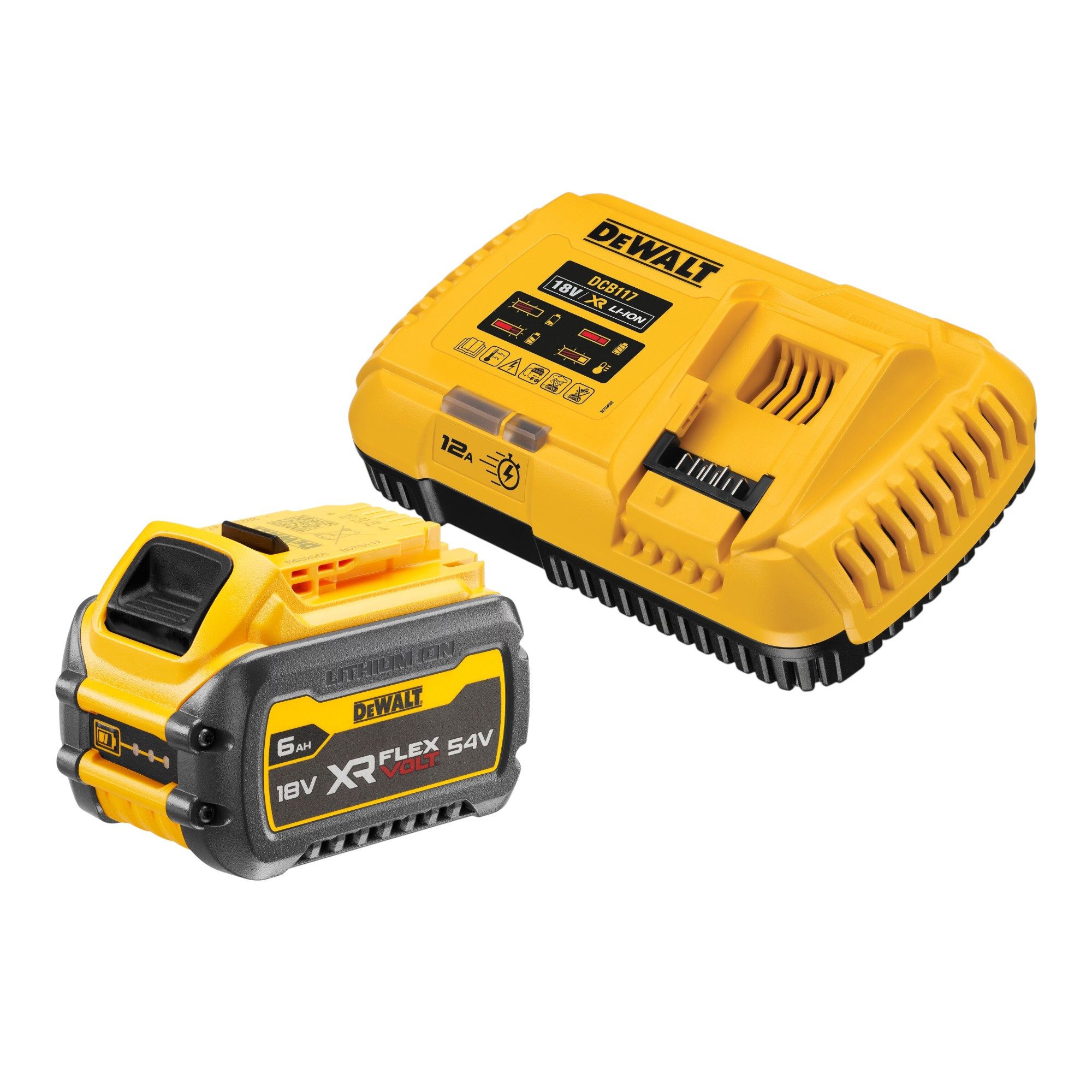 DeWalt DeWalt DCB 117 T1 Akku Starter Set 18 V + 1x DCB 546 Akku 6,0 Ah Schnelllade-Gerät