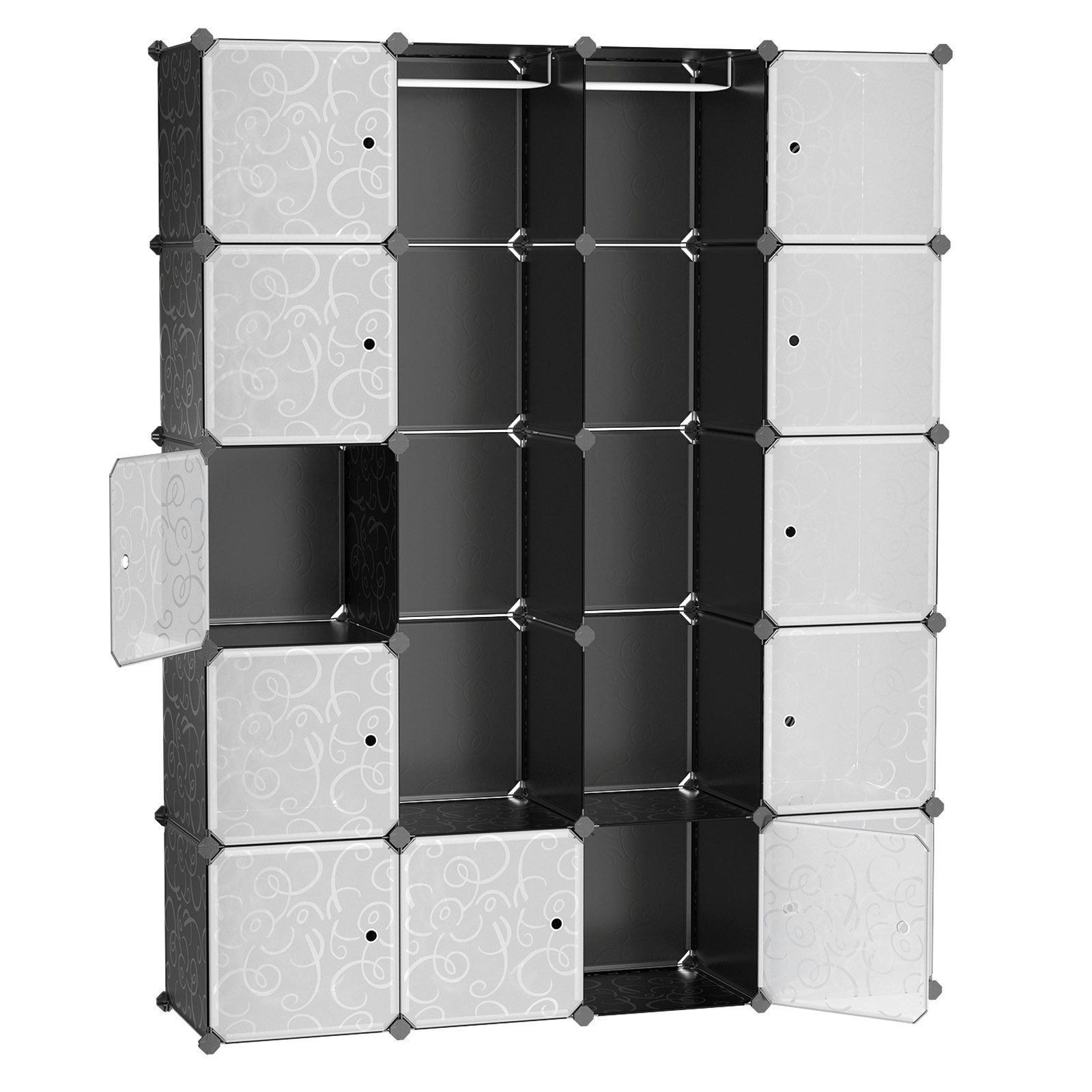 SONGMICS Kleiderschrank mit 2 Kleiderstange, 143 günstig online kaufen