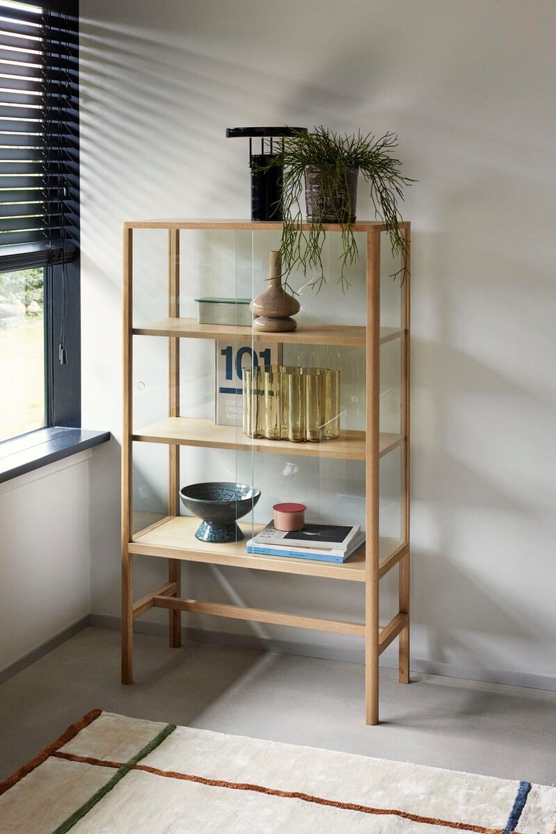 Hübsch Dekovase UMBER bernstein, 30x16x20cm