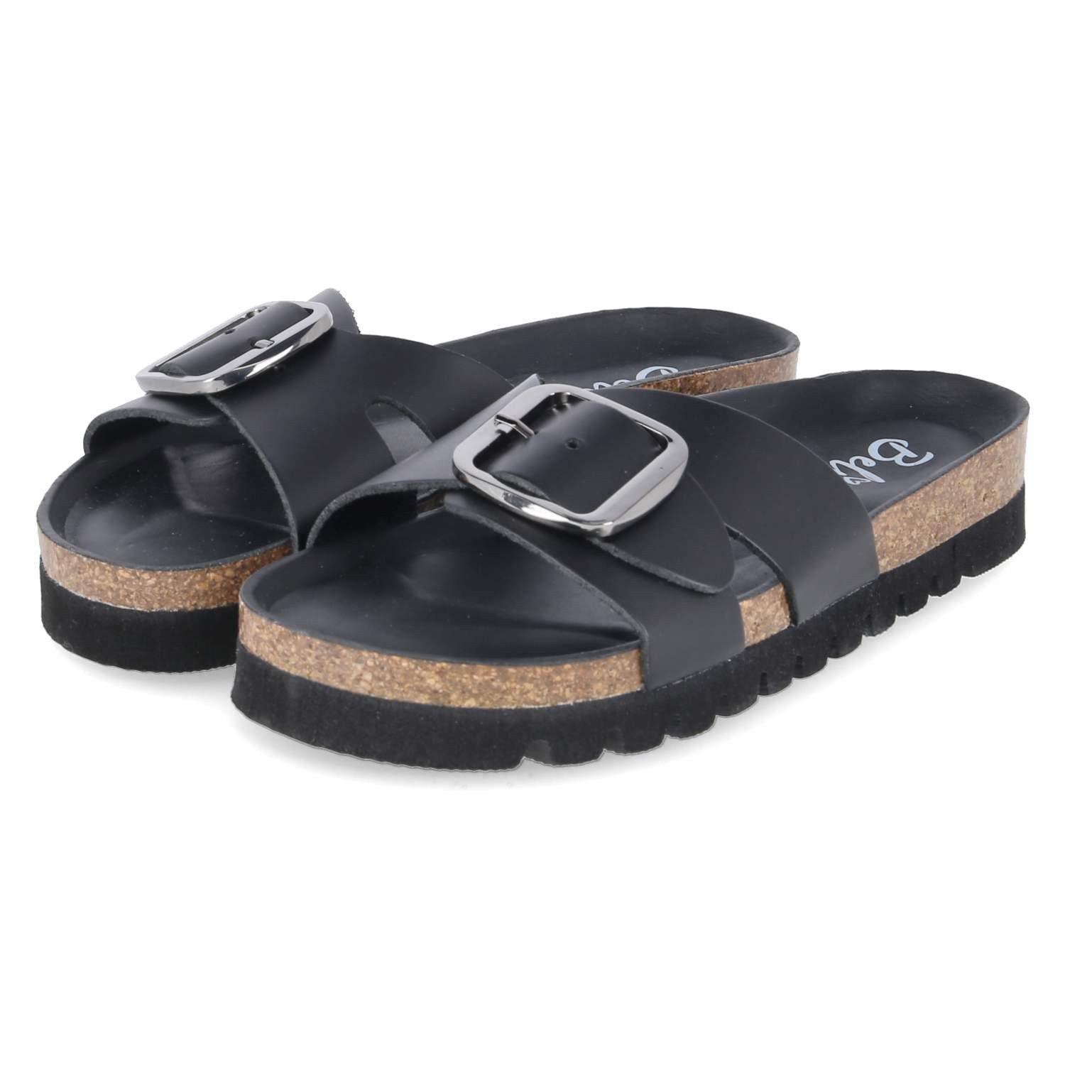 Beliana Beliana 1944/12326/Grafito/Napa 01 Damen Glattleder black Pantolette