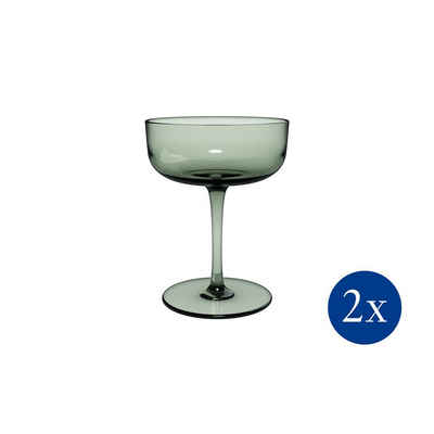 like. by Villeroy & Boch Sektglas Like Sage Sektschale / Dessertschale, Set 2tlg, Glas