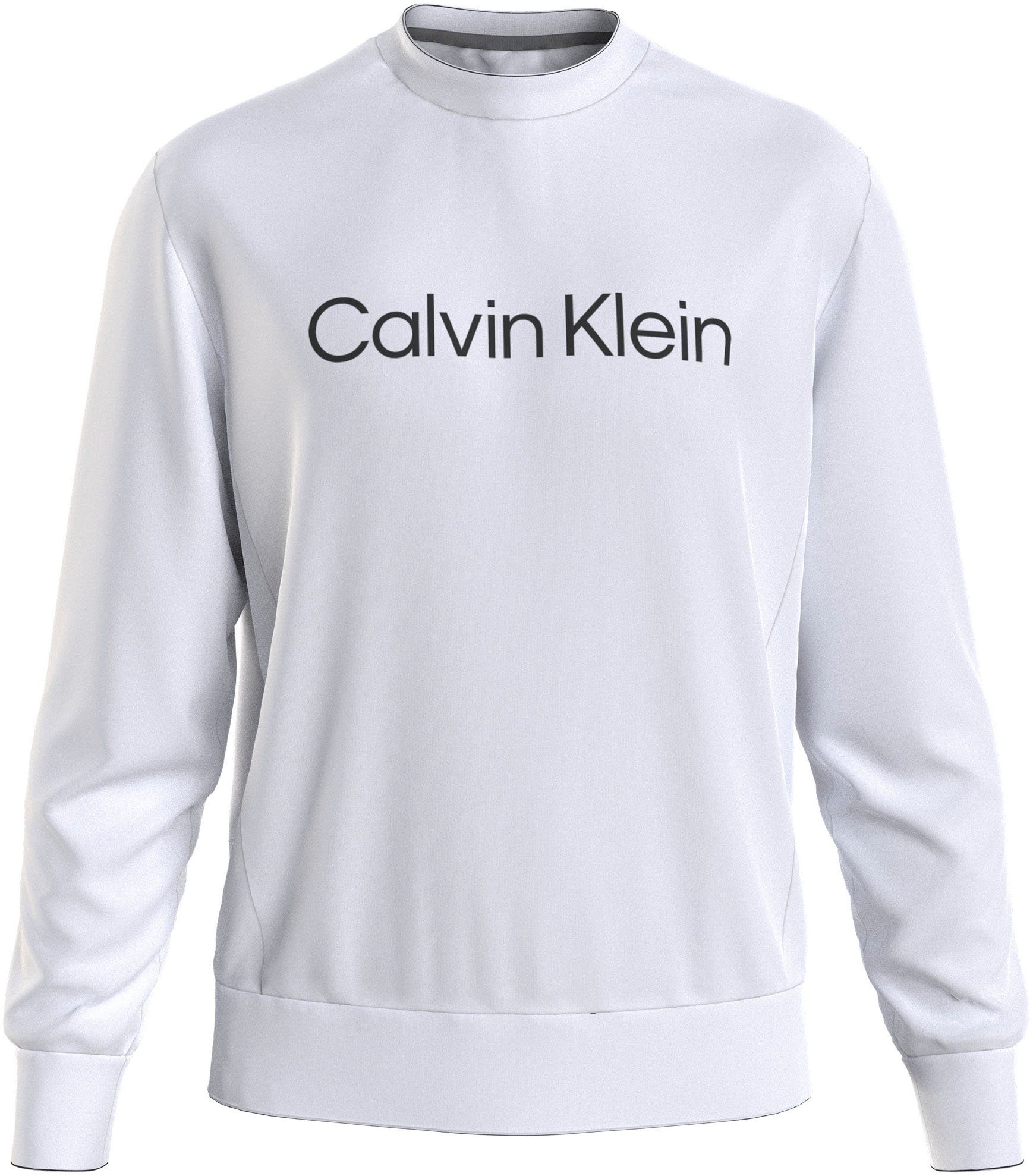 Calvin Klein Sweatshirt Markenlabel COMFORT mit White HERO LOGO Bright SWEATSHIRT