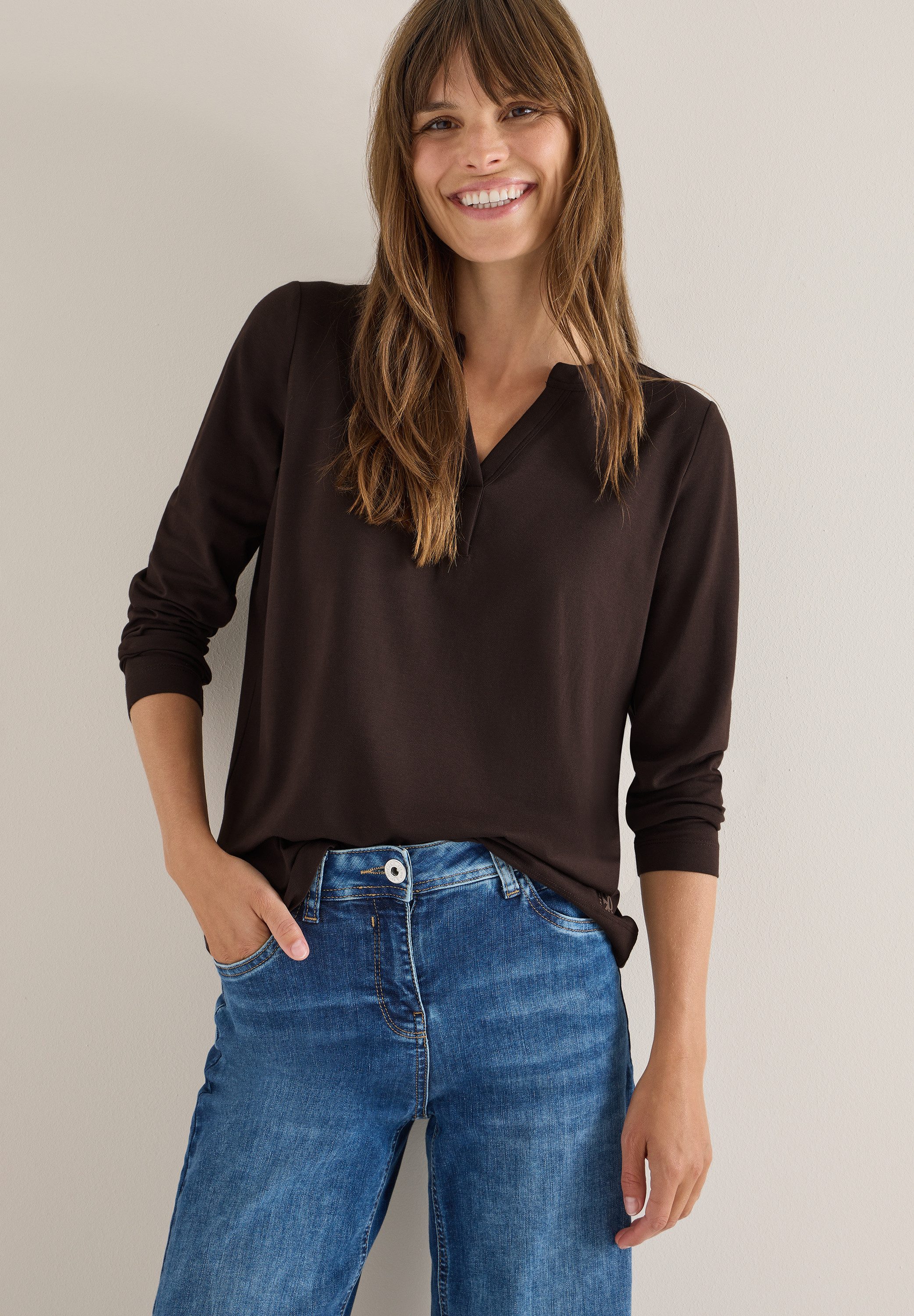 CECIL Langarmshirt im Tunika-Look günstig online kaufen