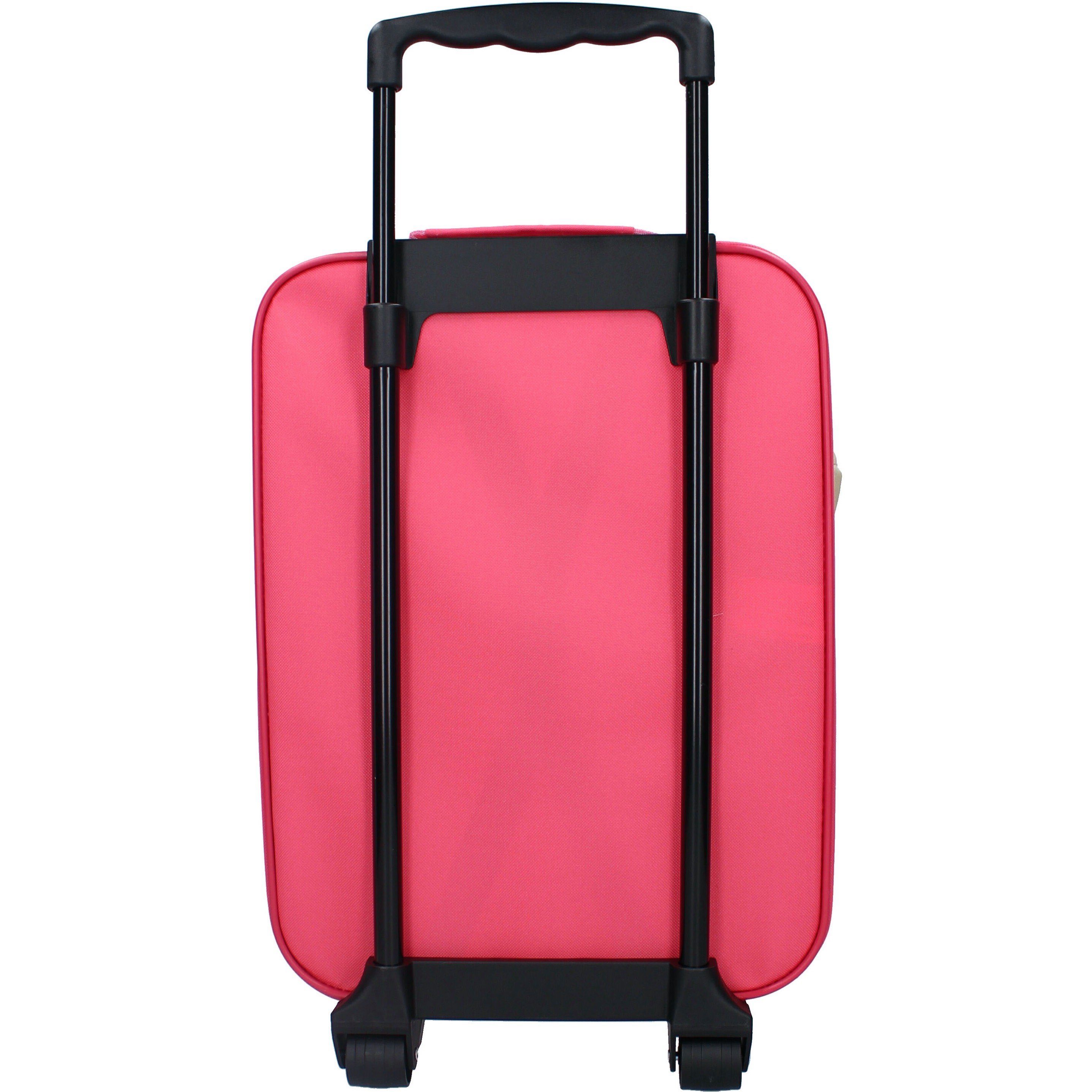 Disney Minnie Mouse Kinderkoffer Trolley Kindertrolley Mädchen Minni Maus Pink Kinder Trolly Leicht, 2 Rollen, Innenmaße: 40x30x10 cm, 12 L Volumen