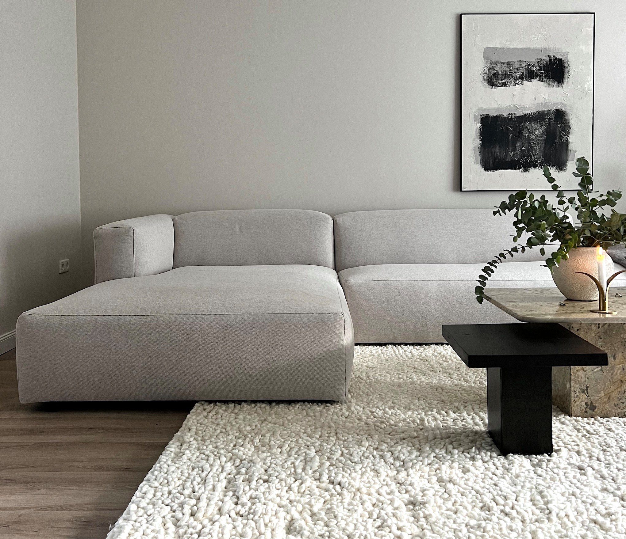 AMARIS Elements Ecksofa 'New rechts York' XXL / links Sofa beige Eckcouch 3.22m Recamiere