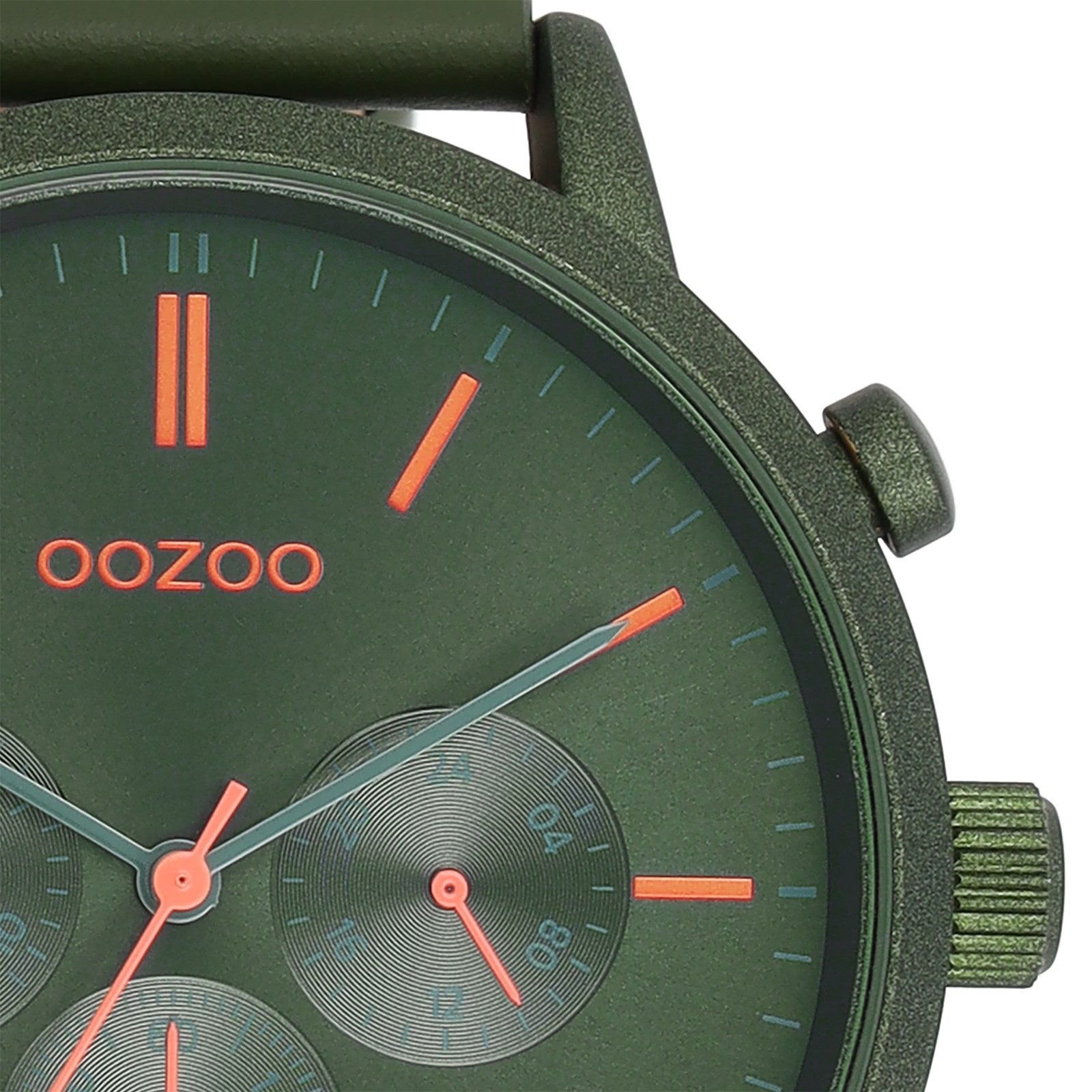OOZOO Quarzuhr Oozoo Herren Armbanduhr Timepieces Analog, (Analoguhr), Herrenuhr rund, extra groß (ca. 50mm) Lederarmband, Fashion-Style