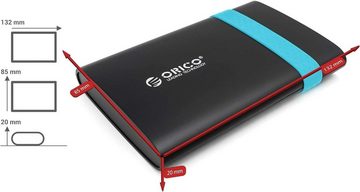 ORICO Orico 200GB USB 3.0 Externe 2.5" Festplatte 2538U3 - blau externe HDD-Festplatte