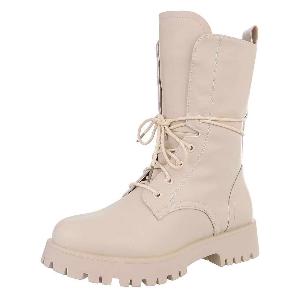 Ital-Design Moderne Damenstiefel mit Schnürung für günstig online kaufen