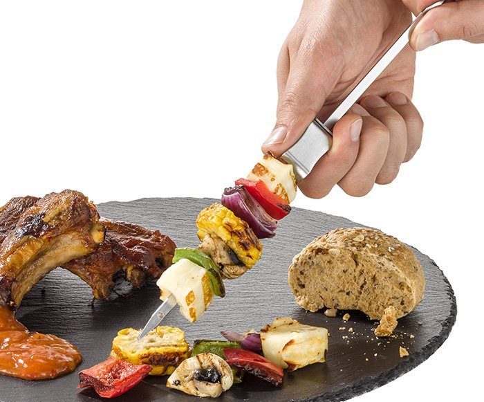 Buddy's Grillspieß Buddy´s BBQ (Set, 4-St), Edelstahl, wiederverwendbar, 29 cm