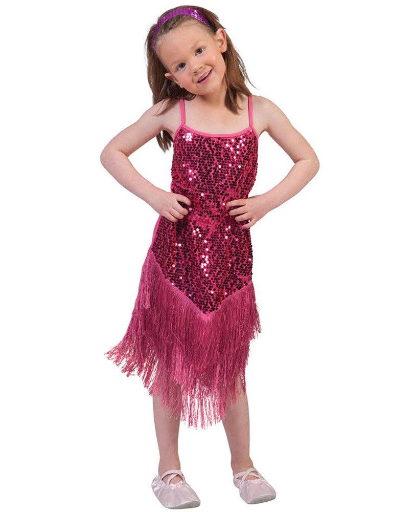 Funny Fashion Kostüm Charleston Kostüm 'Marlene' für Mädchen - Pink, 2