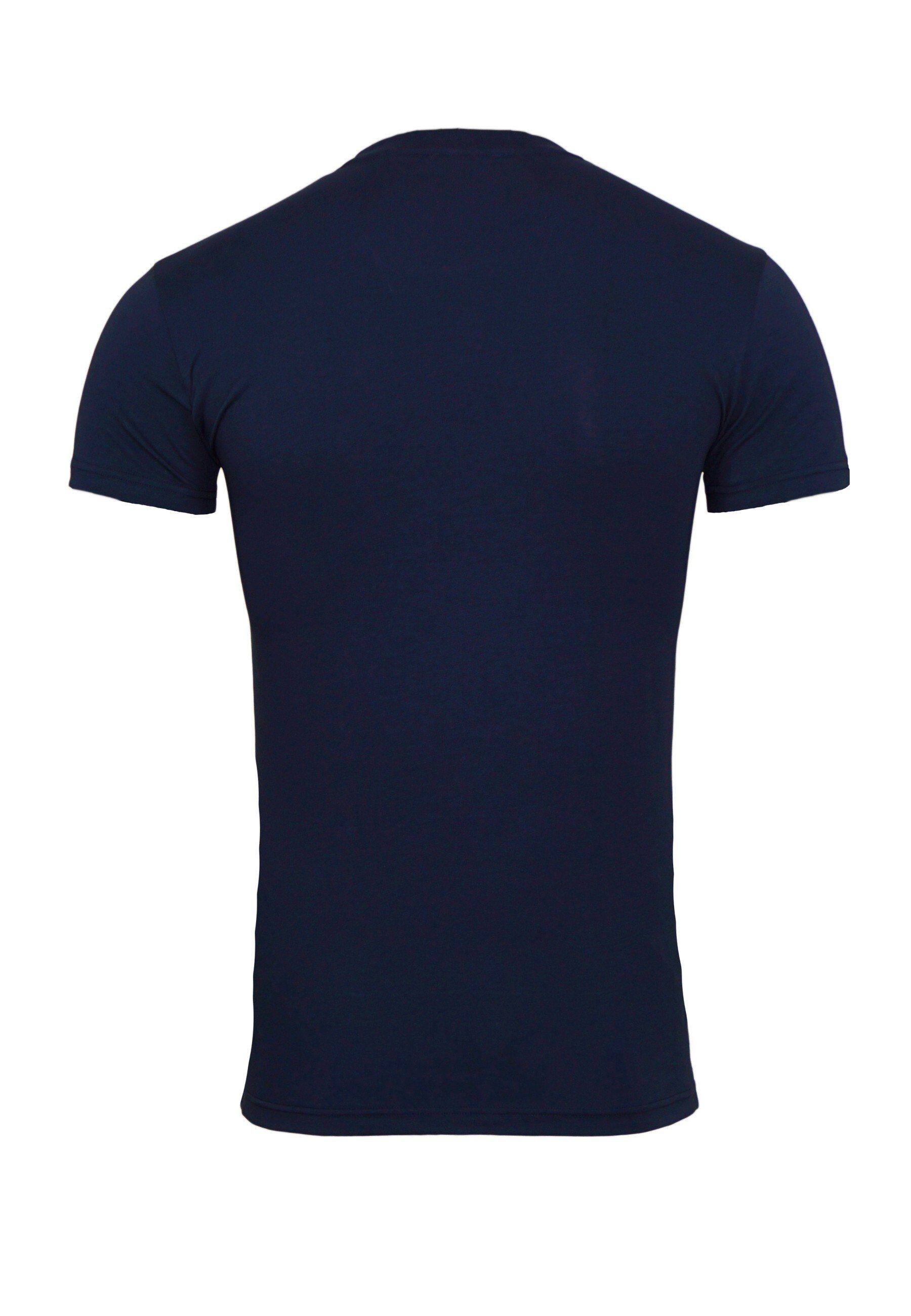 dunkelblau Neck Crew T-Shirt T-Shirt (1-tlg) Knit Emporio Armani