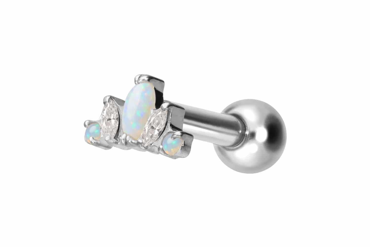 Piercing-Set Titan Ohrpiercing mit Innengewinde LOTUSBLÜTE