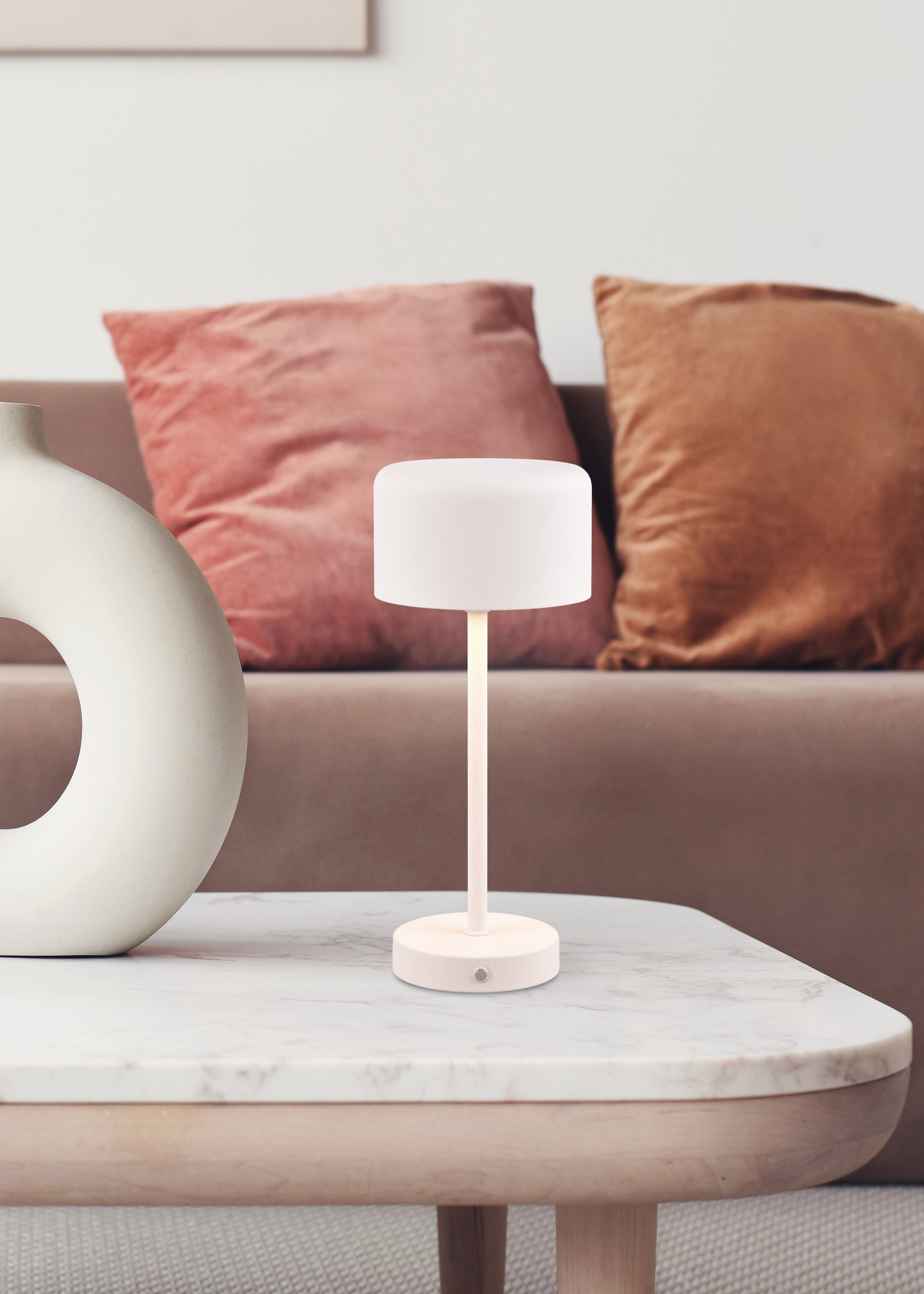 Leonique LED Tischleuchte Kadira, Dimmfunktion, USB-Ladefunktion, günstig online kaufen