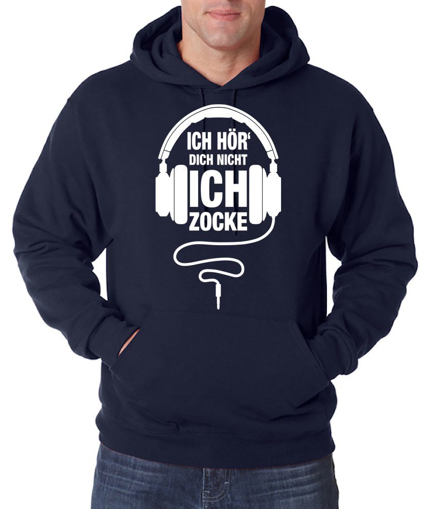 Youth Designz Kapuzenpullover Headset Ich Zocke Herren Hoodie Pullover mit Gaming Motiv