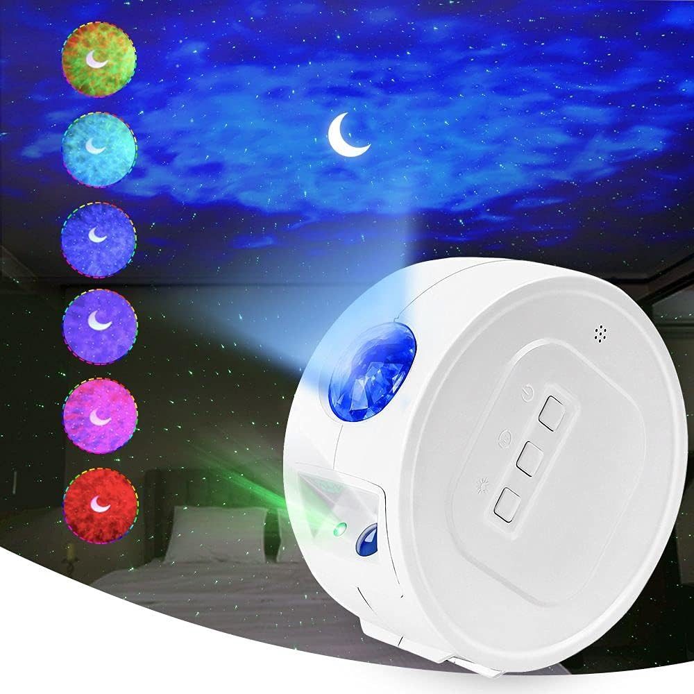 feinlux LED Nachtlicht LED Nachtlicht LED Sternenhimmel Nachtlicht, LED fest integriert, Farbwechsler, APP, WIFI, Zeitplan, Lights Move to the Music/Beat
