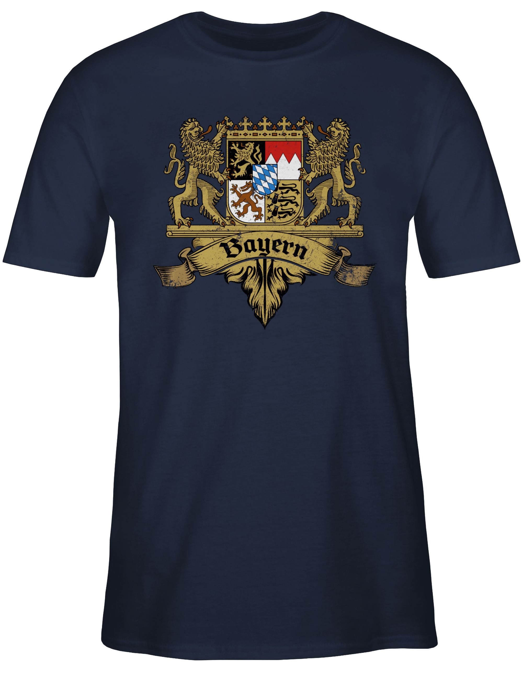 T-Shirt Bayern Wappen Bayernland Freistaat Bayern