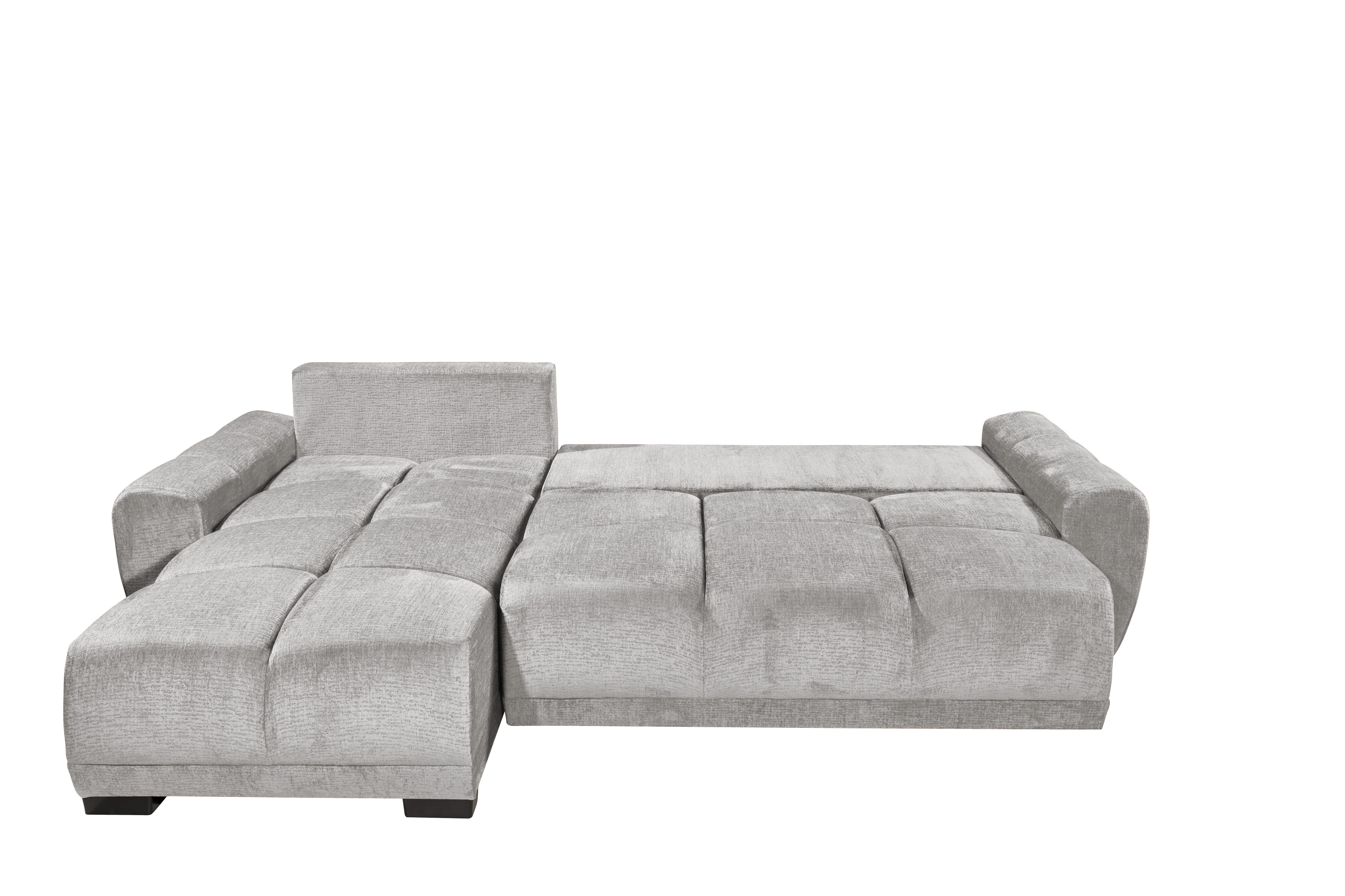 Black Red White Sofa Polsterecke mit Funktion DEXTER