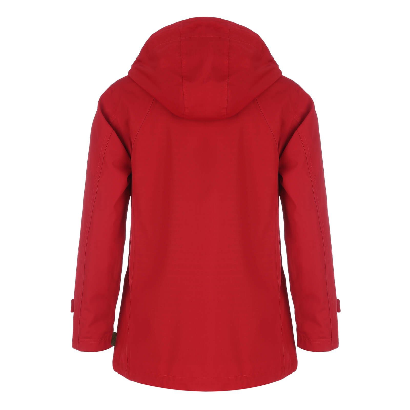 Blue Wave Funktionsjacke - mit Regenjacke Dekorknöpfen Damen rot Doreen mit Innenfutter Jacke