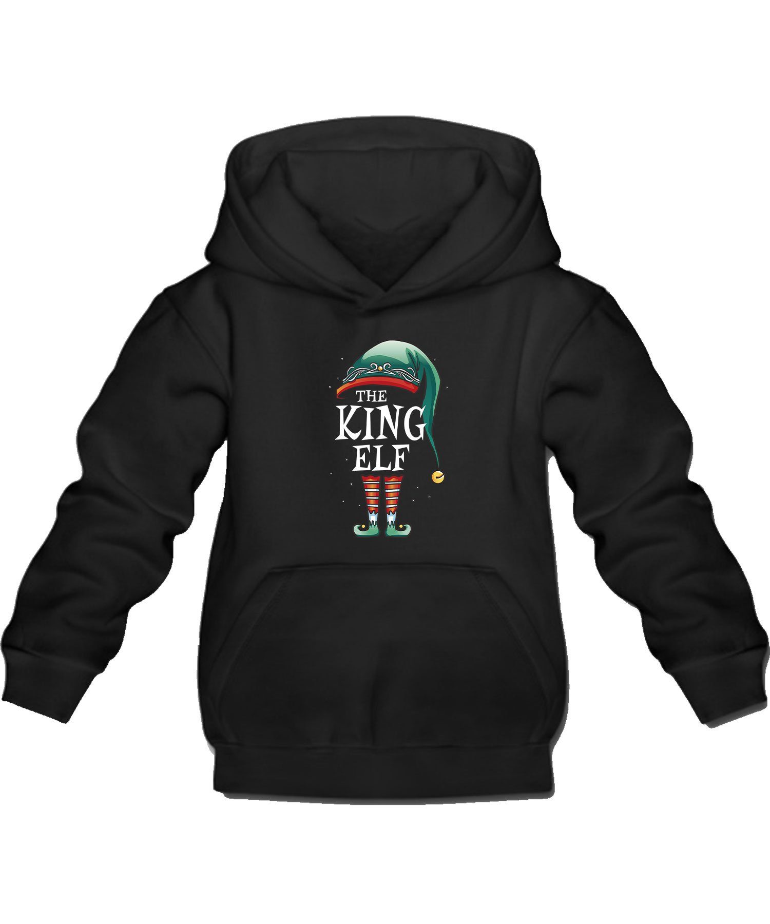 King (1-tlg) The Hoodie Outfit Spruch Elf Formatee Weihnachtself Elfen Quattro