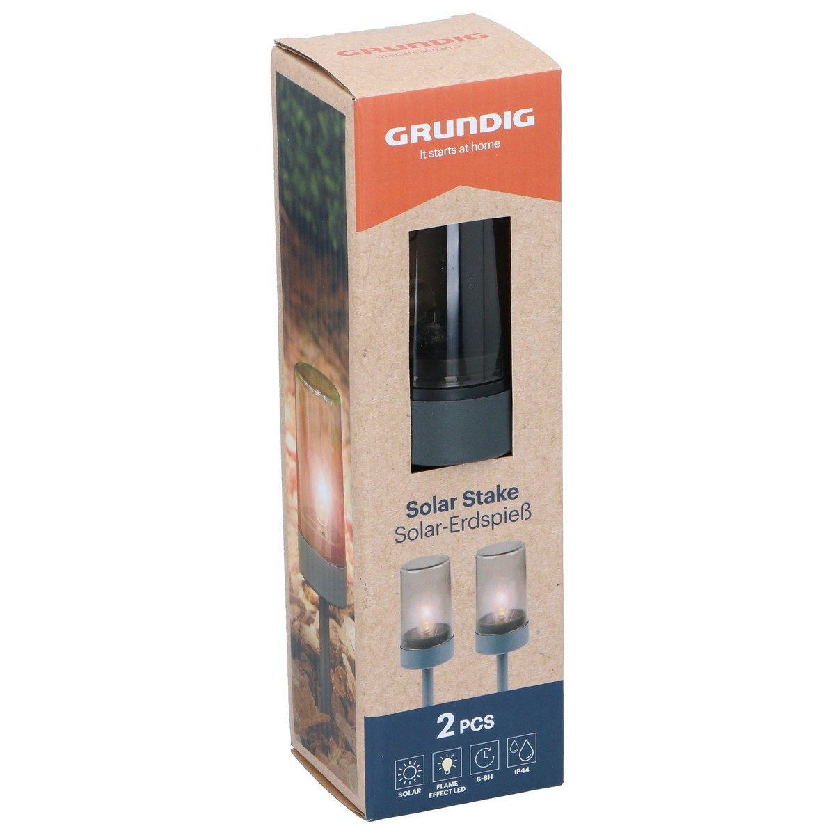 Grundig Gartenleuchte Solar stake 2pc