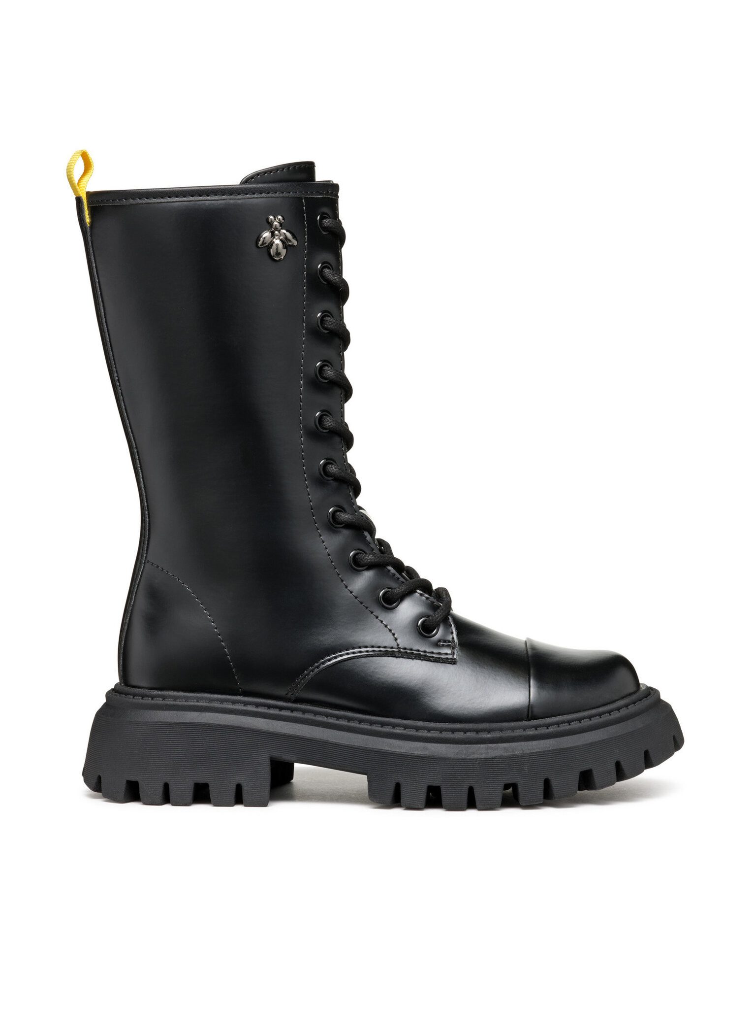 Geox Schnürstiefeletten Maquinnens J46M6C 000CN C9999 Schwarz Schnürstiefelette