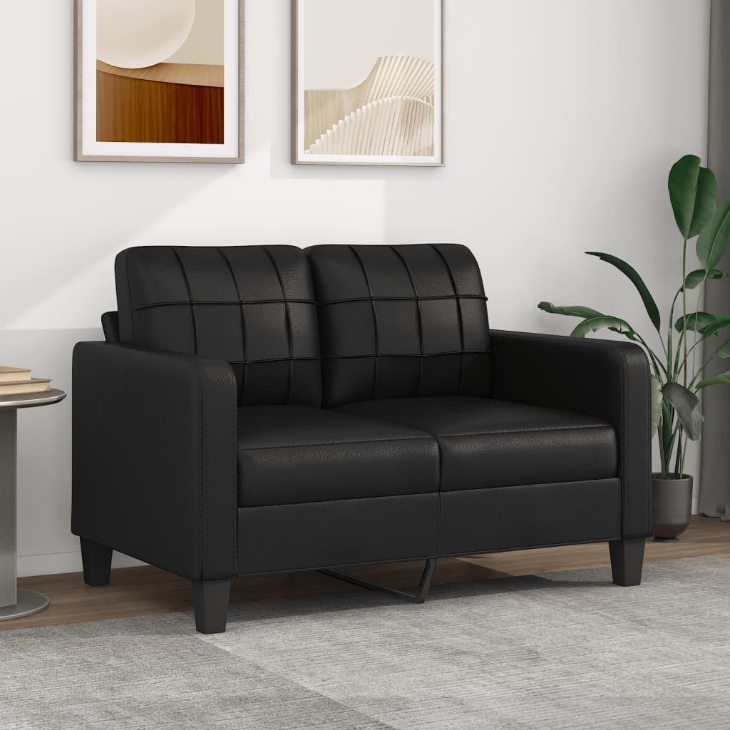 ZMH Sofa 2-Sitzer-Sofa Schwarz 120 cm günstig online kaufen