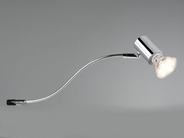 meineWunschleuchte LED Spiegelleuchte, Dimmfunktion, LED wechselbar, Warmweiß, Badezimmerlampen Spiegel-schrank Bad-lampen Lichtspots IP 44 Höhe 11cm