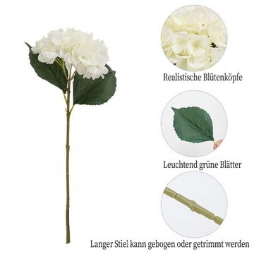Kunstblume Künstliche Hortensie-Blume, Gontence, GelldG