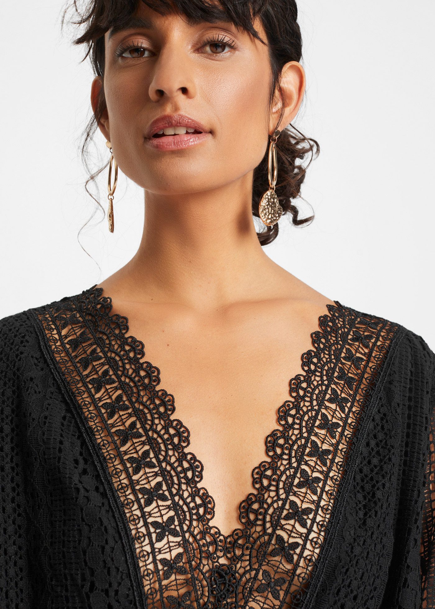 bonprix Maxikleid für Frühjahr und Sommer, aus Baumwolle, feminin geschnitten