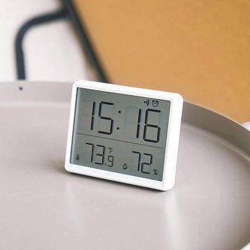 AUKUU Wecker Elektronische Elektronische Uhr einfache Digitaluhr an der Wand montierbarer kleiner LCD Wecker multifunktionale