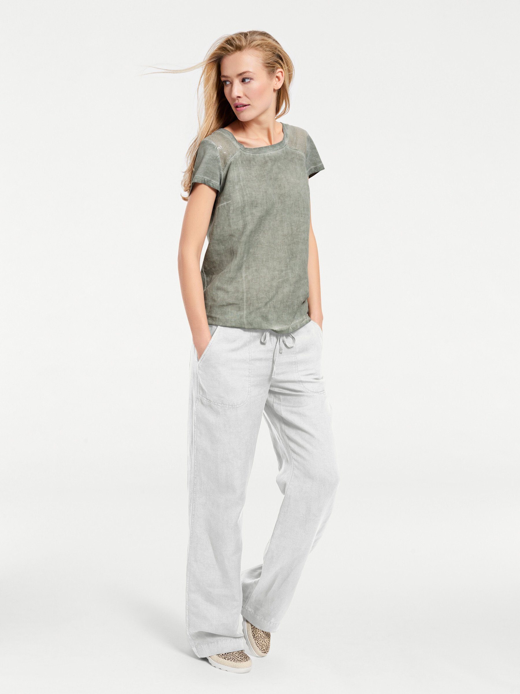 heine Jerseyhose Hose leicht vertieft