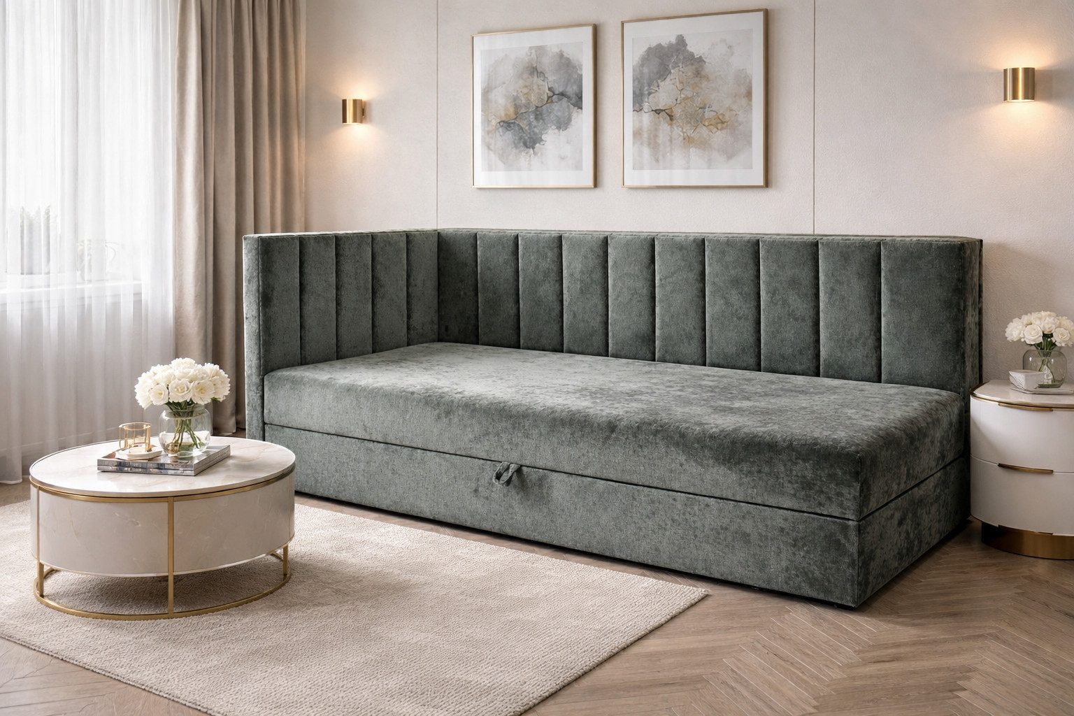 Boxspringbett Adelle VIII rechts oder links