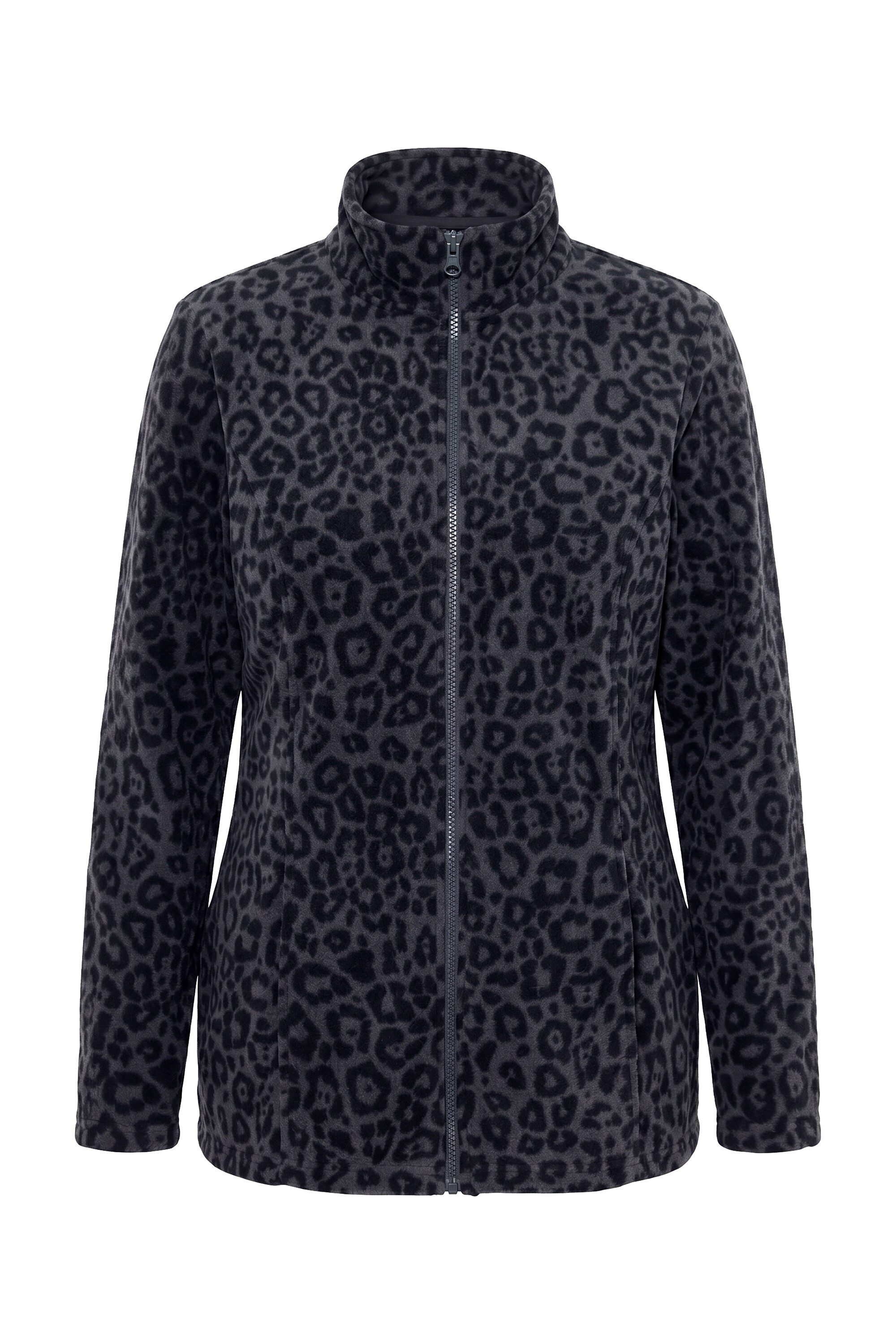 Ulla Popken Sweatjacke ZipIn-Fleecejacke Baukastensystem Stehkragen