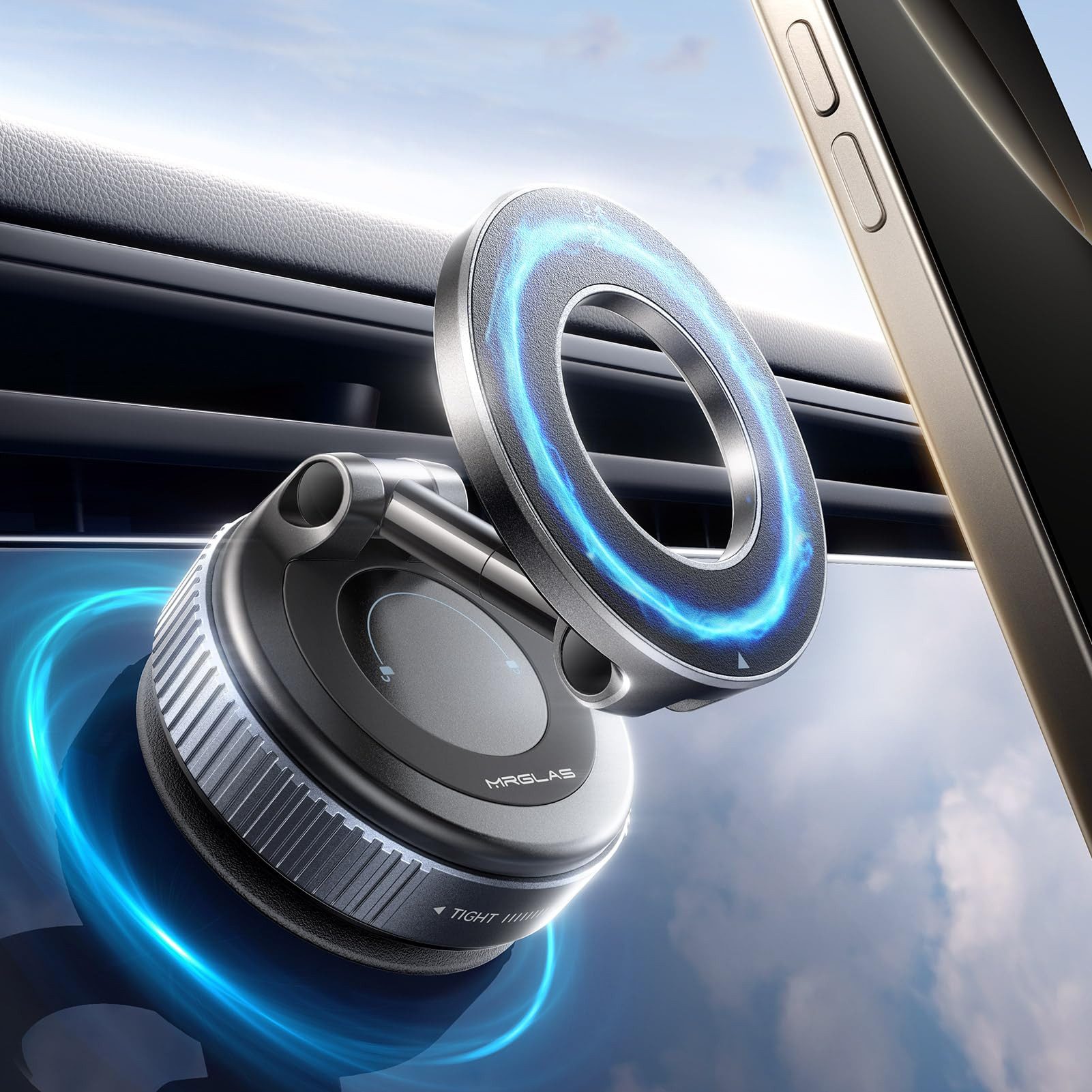 Handy-Halterung 2025 Upgraded Vakuum Magnetischer Handyhalterung Auto