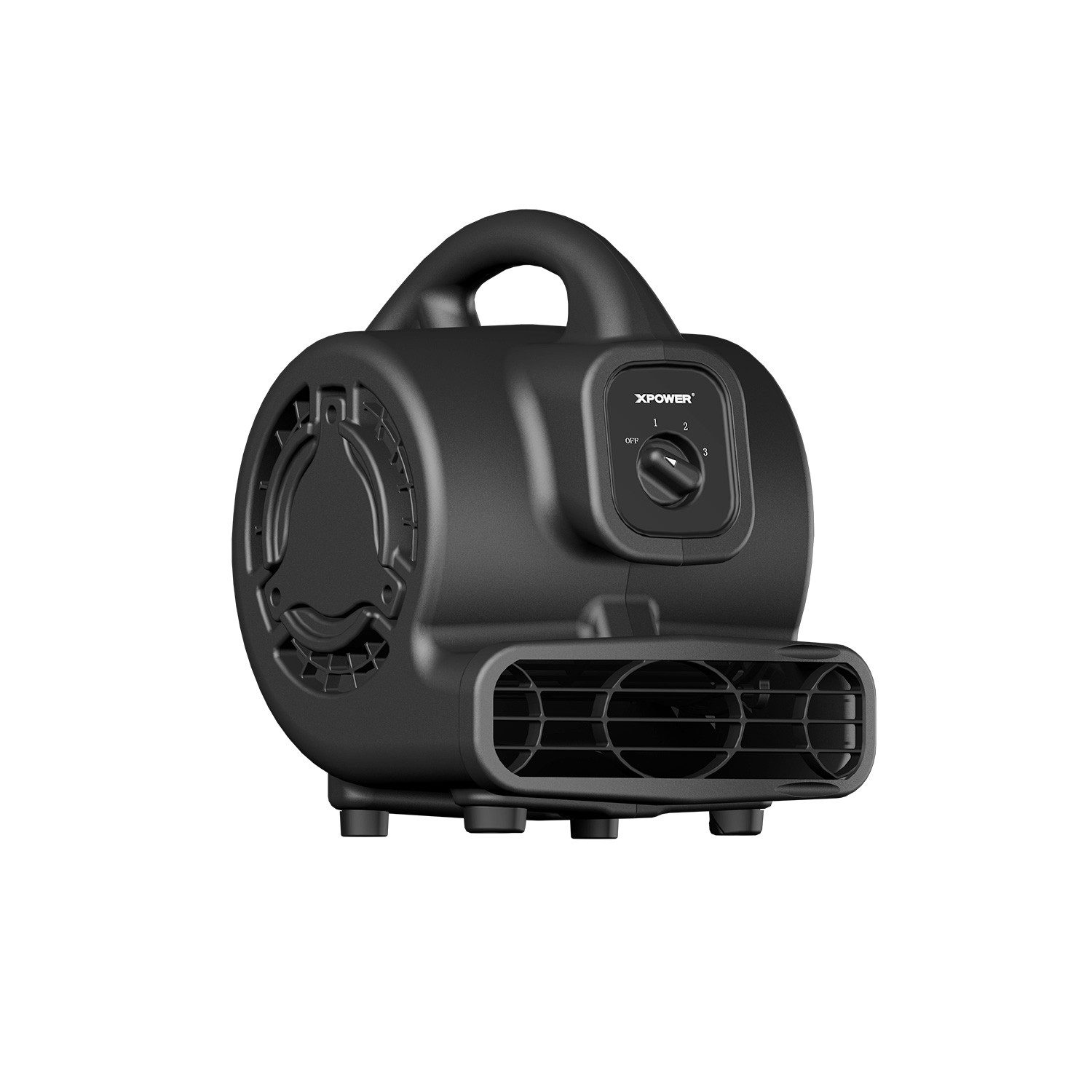 XPOWER Standventilator Bodenlüfter Turbolüfter Ventilator Trockner Bodenventilator Fußbläser, P-80, 29.2x23.6x31.2cm, TRAGBAR, Multi-Anwendung, Einfache Bedienung