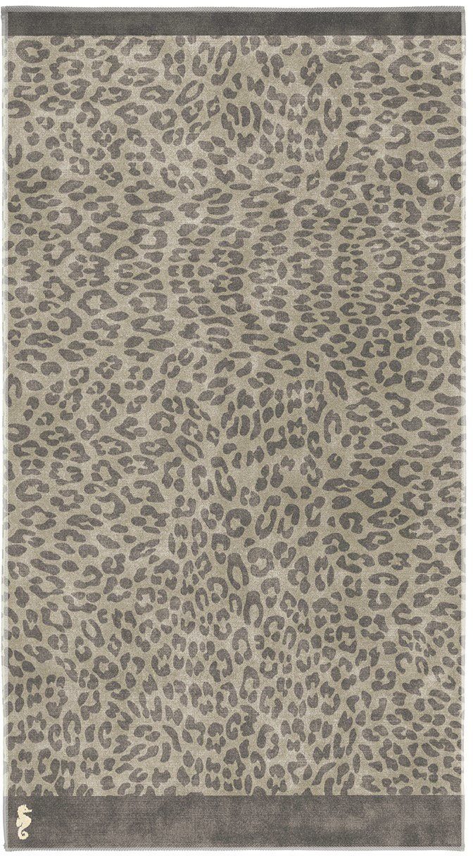 Seahorse Strandtuch Jaguar, Jacquard-Velours (1-St), mit Animalprint