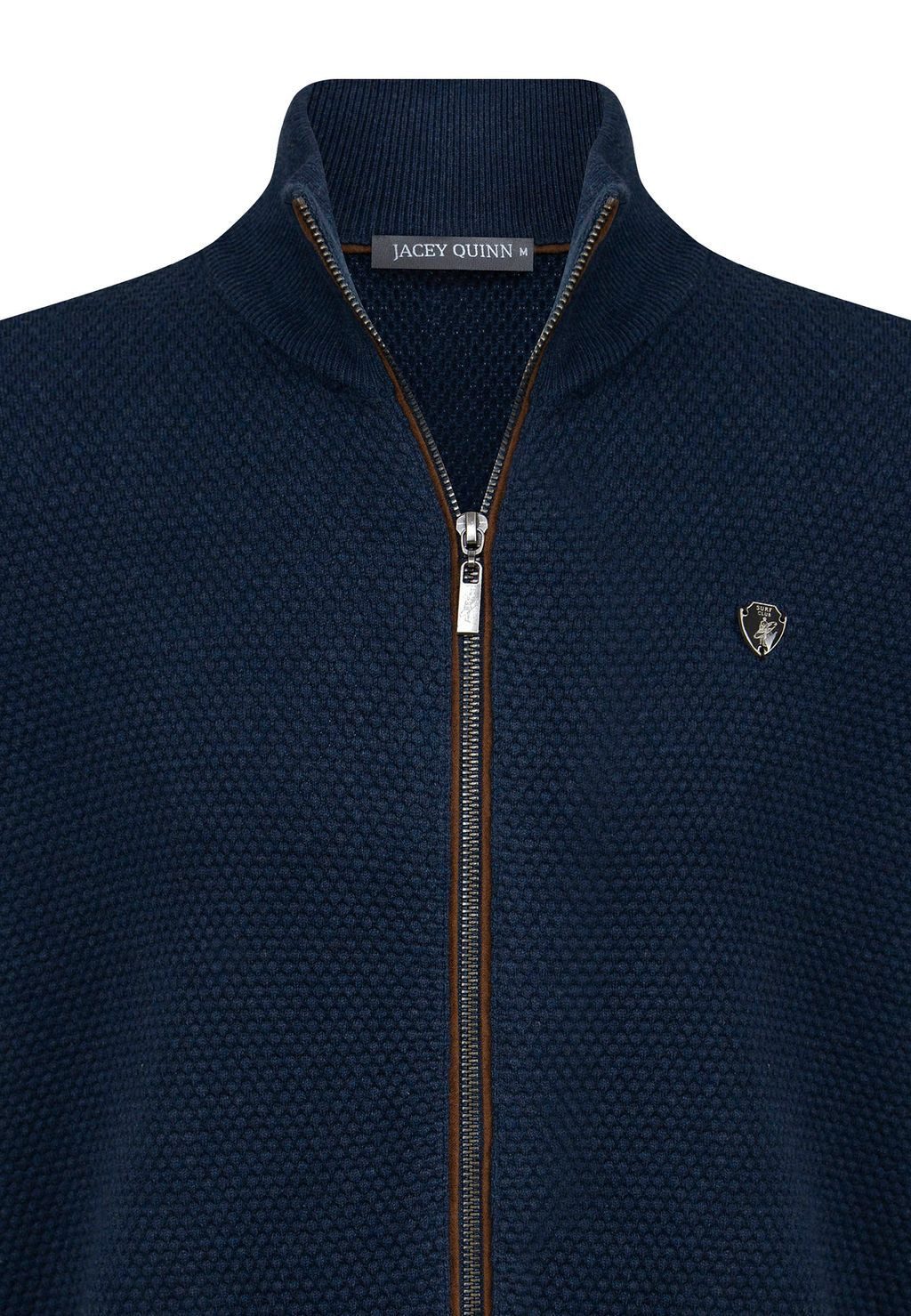 Jacey Quinn Cardigan Honeycomb Braid Zipper günstig online kaufen